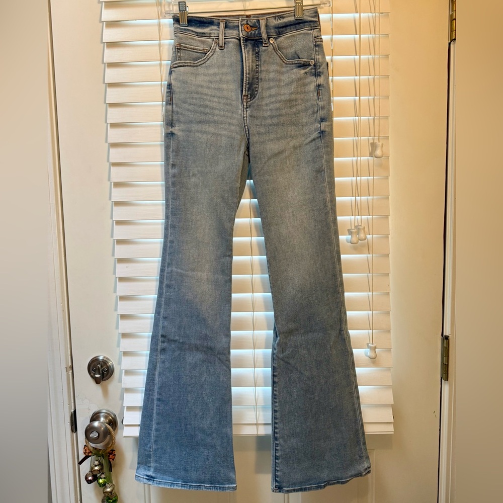 Express High Rise Flare Jeans
